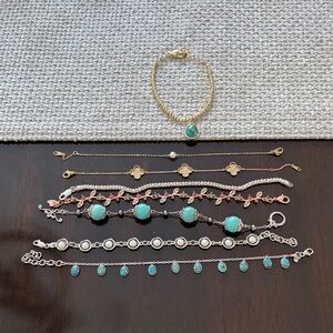 Sterling silver 925 bracelets – 8 pieces